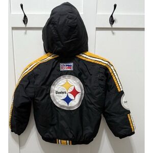Vintage Pittsburgh Steelers Starter Puffer Football Jacket, Youth Medium, 10-12